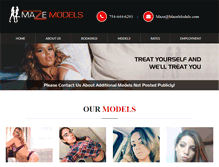 Tablet Screenshot of mazemodels.com